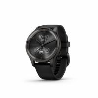 vivomove Trend - Slate Stainless Steel Bezel with Black Case & Silicone Band