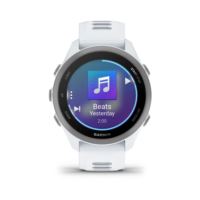 Forerunner® 170 Music Whitestone with Whitestone/Cloud Blue Band