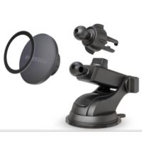 HyperGear Mag Grip 3-in-1 Phone Mount Kit Black
