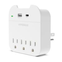 Multi Plug 5 Outlet Extender with USB-A & USB-C outlets