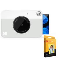 Printomatic Instant Print Camera - Includes 50-pack Zink 2x3" Photo Paper - Gray