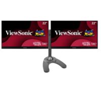 ViewSonic Dual 22" Monitor with monitor stand