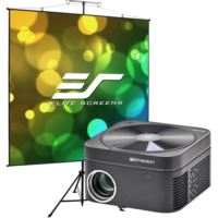 Emerson Projector w/ dvd player & 96" Portable Outdoor screen