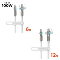 Hypergear 180* Chunky Cable Bundle - White