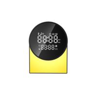 Rechargeable Digital FM Radio Alarm Clock w/ Bluetooth Speaker, LED NightLight & Sound Machine