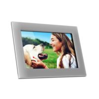 10 inch Silver WiFi Digital Photo Frame with Touchscreen IPS LCD Display and 16GB Built-in Memory