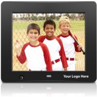 WITH LOGO ADDED - 8 inch Digital Photo Frame with Motion Sensor and 4GB Built-in Memory