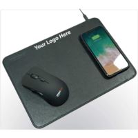 WITH LOGO ADDED - Wireless mouse w/ Wireless Charging Mouse Pad
