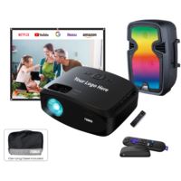 WITH LOGO ADDED - 210" Home Theater LCD Projector Combo