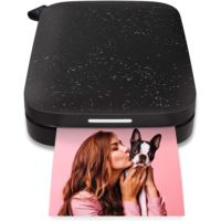 HP Sprocket Portable 2x3" Instant Photo Printer (Black Noir)- Prints From iOS or Android Devices
