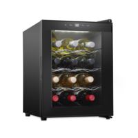 Schmecke 12 Bottle Thermoelectric Wine Cooler, Quiet Freestanding Wine Fridge, Black