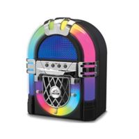 Victor Mini Bluetooth Jukebox with Multicolor LED Lighting, Built in stereo speaker; USB/SD playback