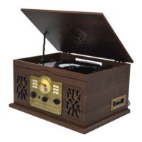 Victor State 7-in-1 Wood Music Center - Espresso