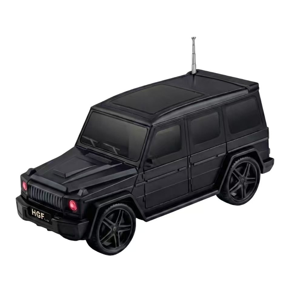 Wireless Bluetooth Jeep Speaker with Solar Charging – Rugged Outdoor Stereo & Super Bass GU188 (Black)
