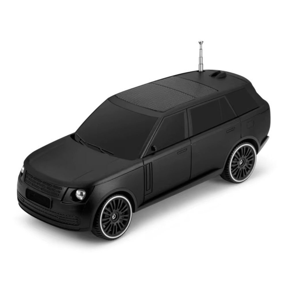 SUV-Inspired Bluetooth Speaker with Solar Charging & FM Radio – Portable Super Bass Stereo HFF119 (Black)