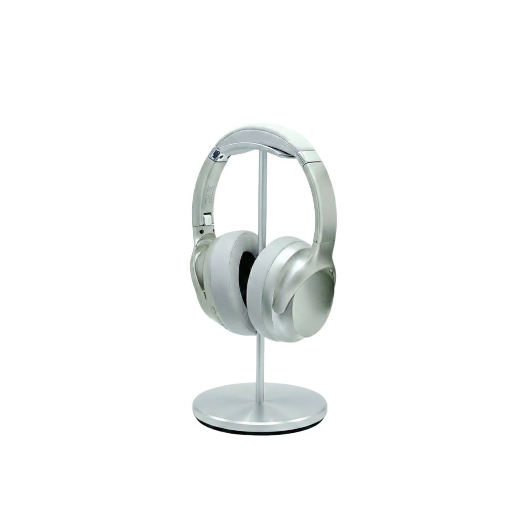 Wireless 6.0 Over-Ear ANC Noise Cancelling Headphones with Heavy Bass & Cushion Comfort (Silver)