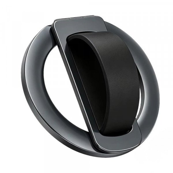 Easy Grip MagSafe Ring Phone Holder with Kickstand (Black)