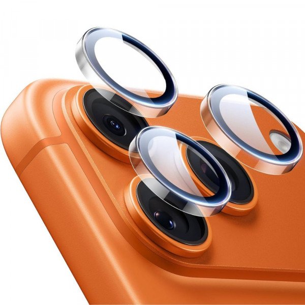 Premium Guard Titanium Alloy HD Tempered Glass Camera Lens Protector for Apple iPhone 17 Pro Max / 17 Pro / 16 Pro Max / 16 Pro (Clear)