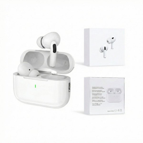 P Pro 3 Wireless TWS Earbuds Headset with Charging Case with Enhance Battery (White)
