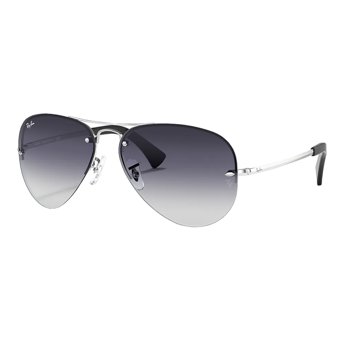 Semi-Rimless Aviator Sunglasses