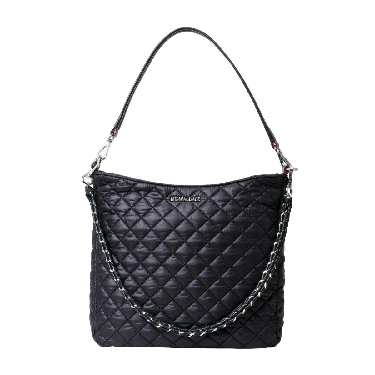 Crosby Hobo Shoulder Bag - Black Rec