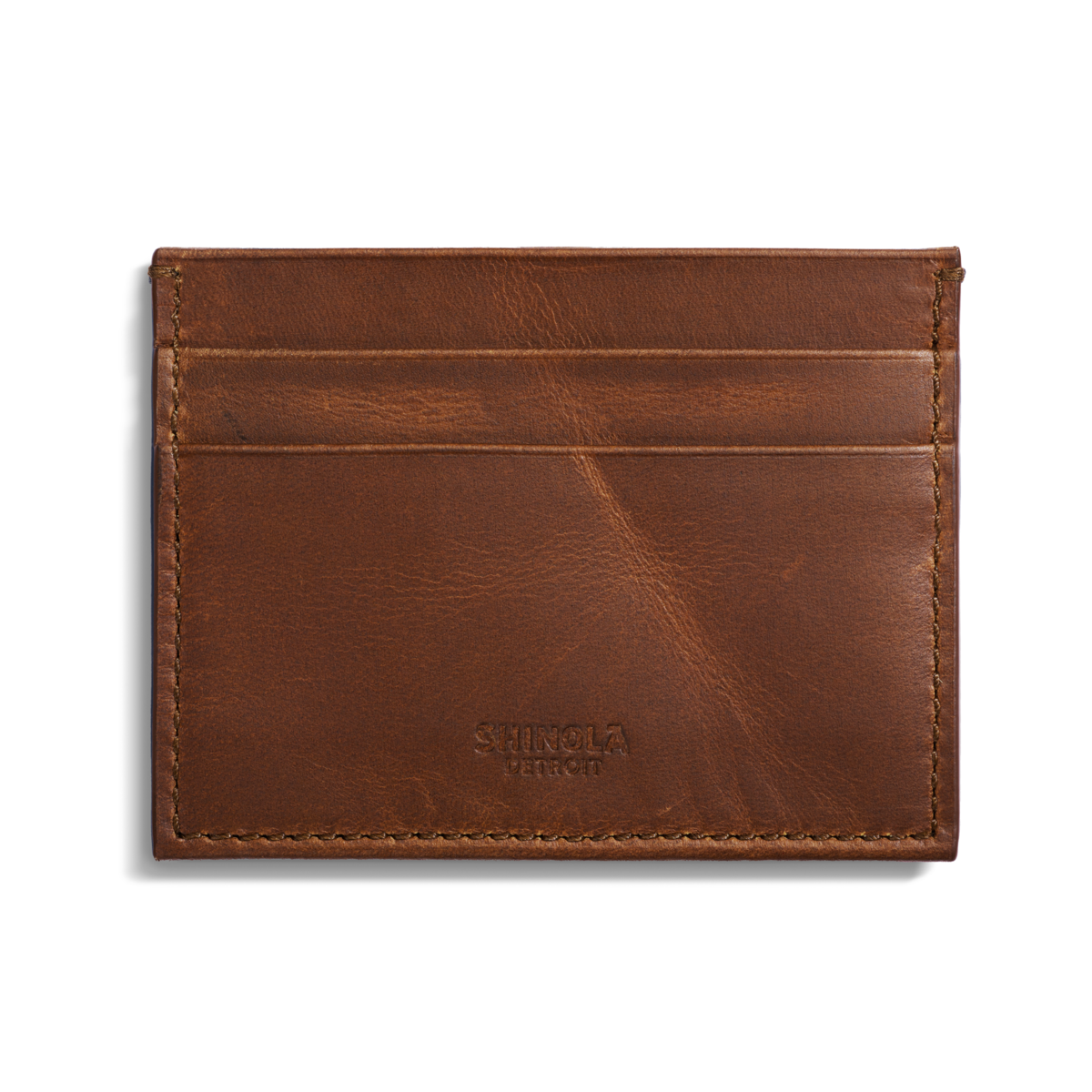 Five Pocket Card Case - Medium Brown Navigator Leather