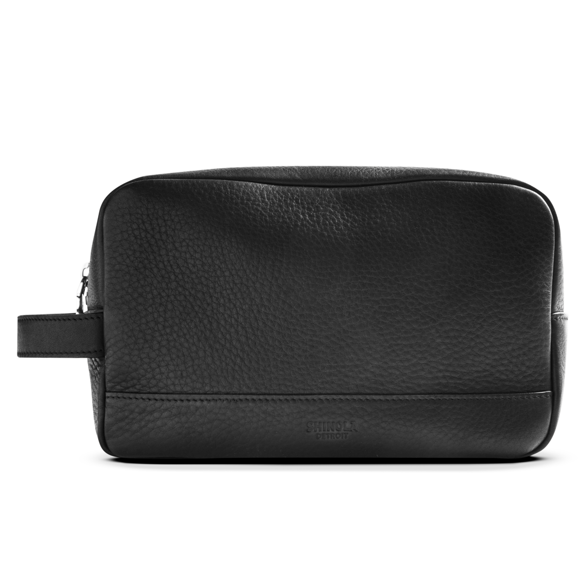 Zip Travel Kit - Black Natural Grain Leather