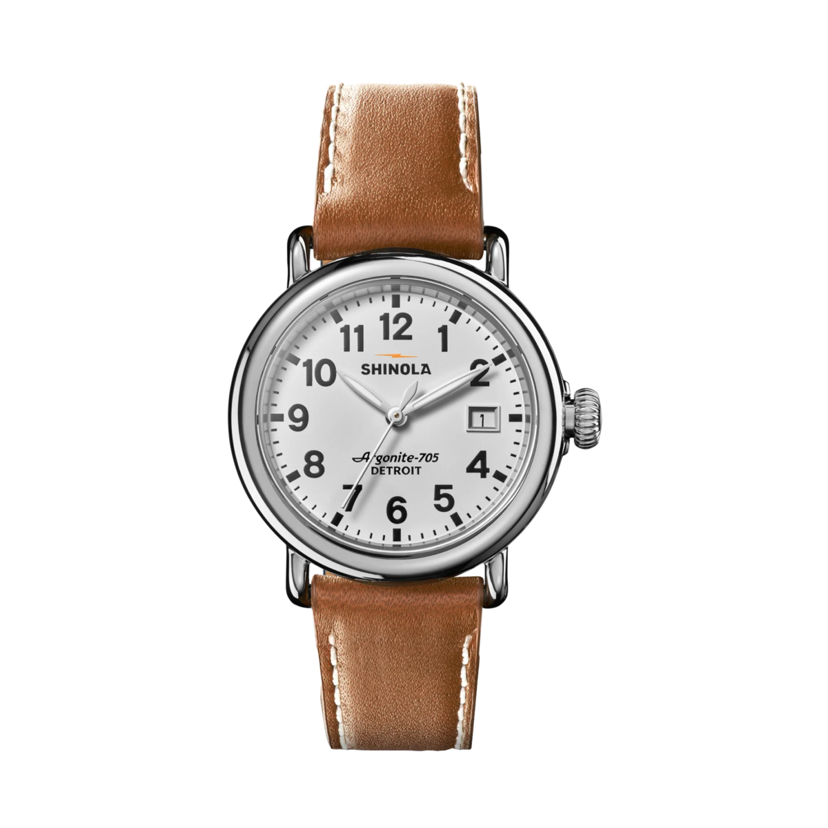 The Runwell Leather Strap Watch