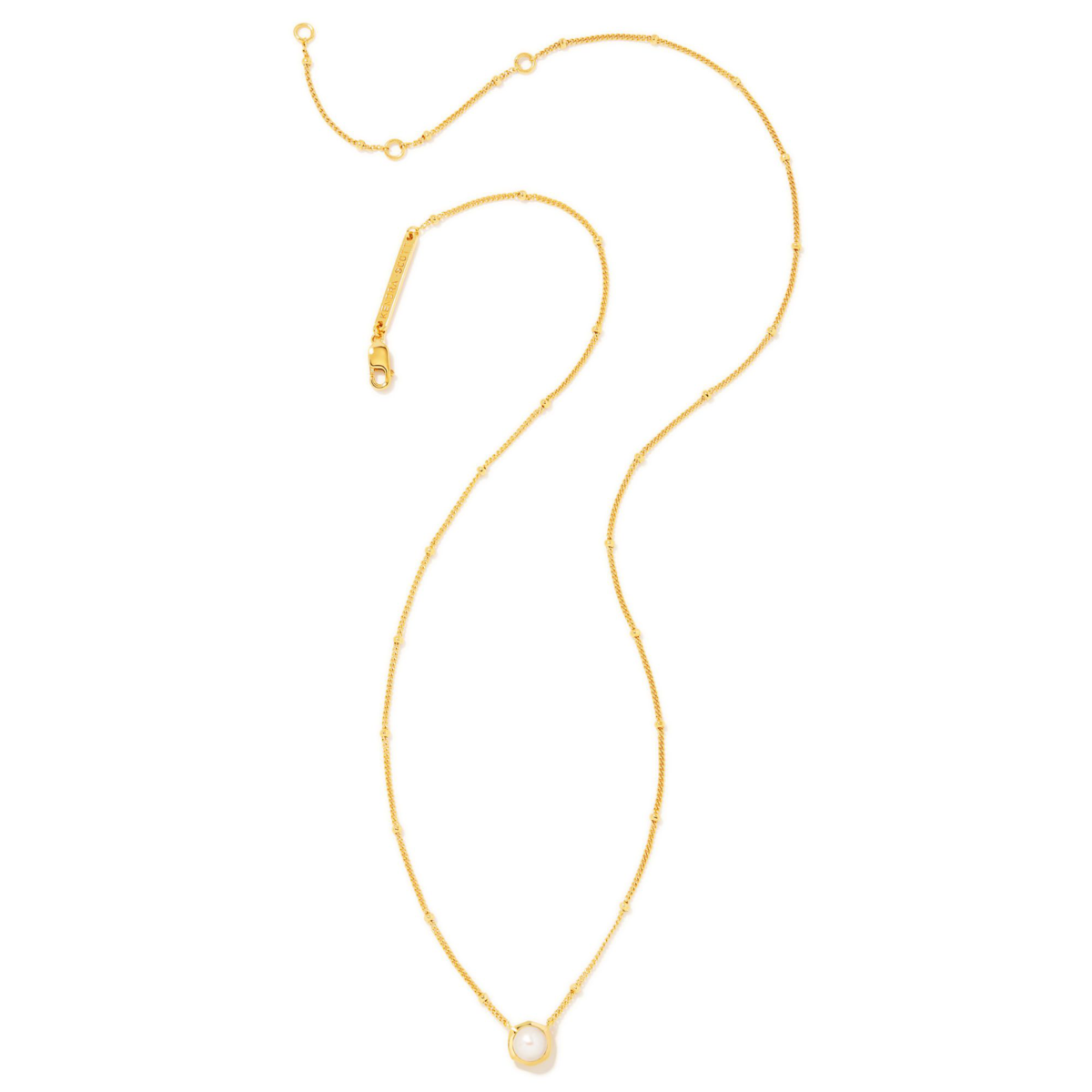 Davie Pearl 18K Gold Vermeil Pendant Necklace in Freshwater Cultured Pearl