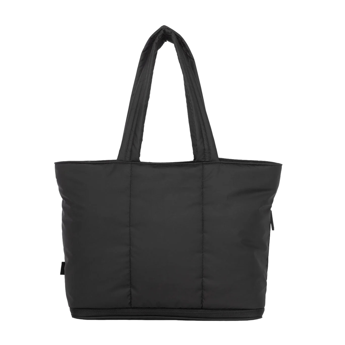 Luka Expandable Laptop Tote - Matte Black