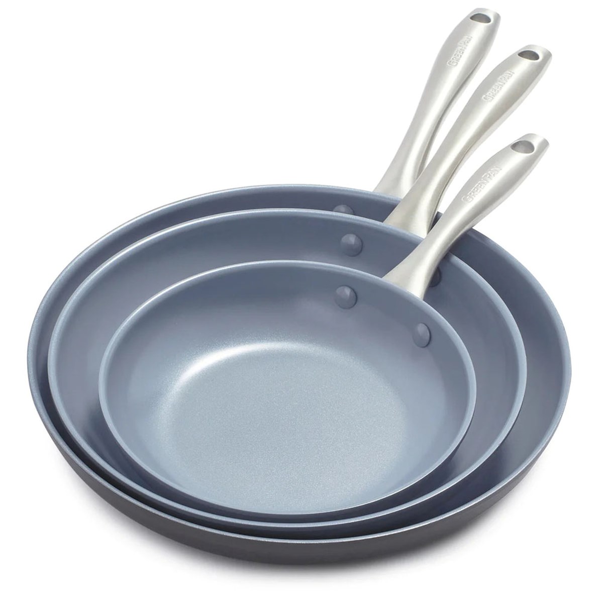 Lima Ceramic Nonstick 8, 10, and 12-inch Frypan Set