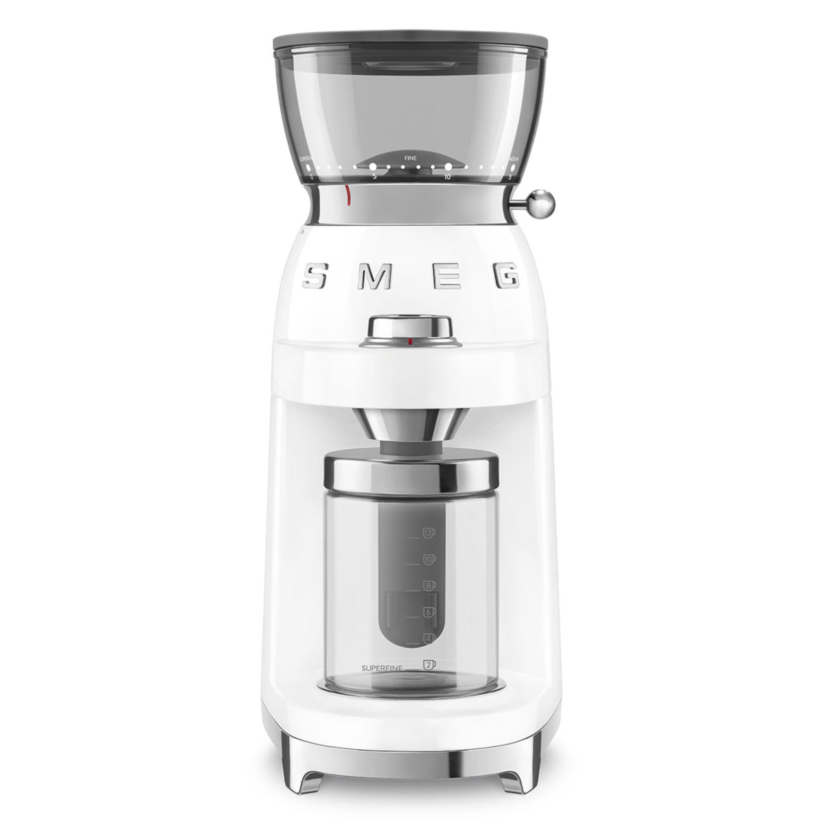 Multipurpose Conical Burr Coffee Grinder - White