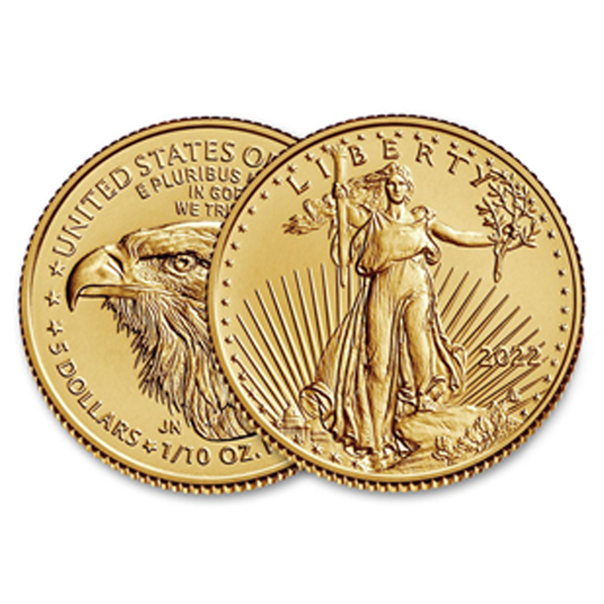 US Treasury USA/American Eagle $5 Liberty Coin