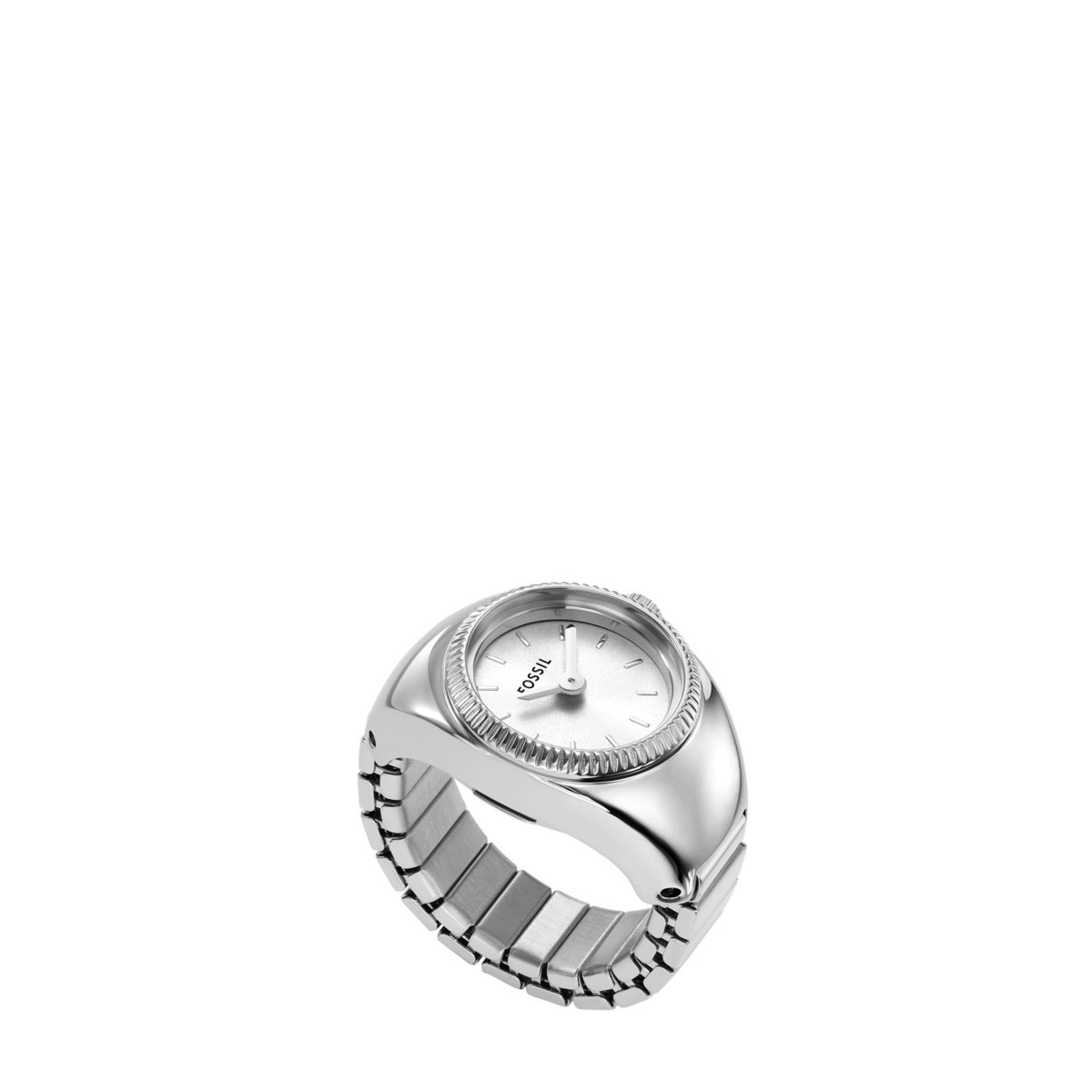 Women's Two-Hand Stainless Steel Watch Ring