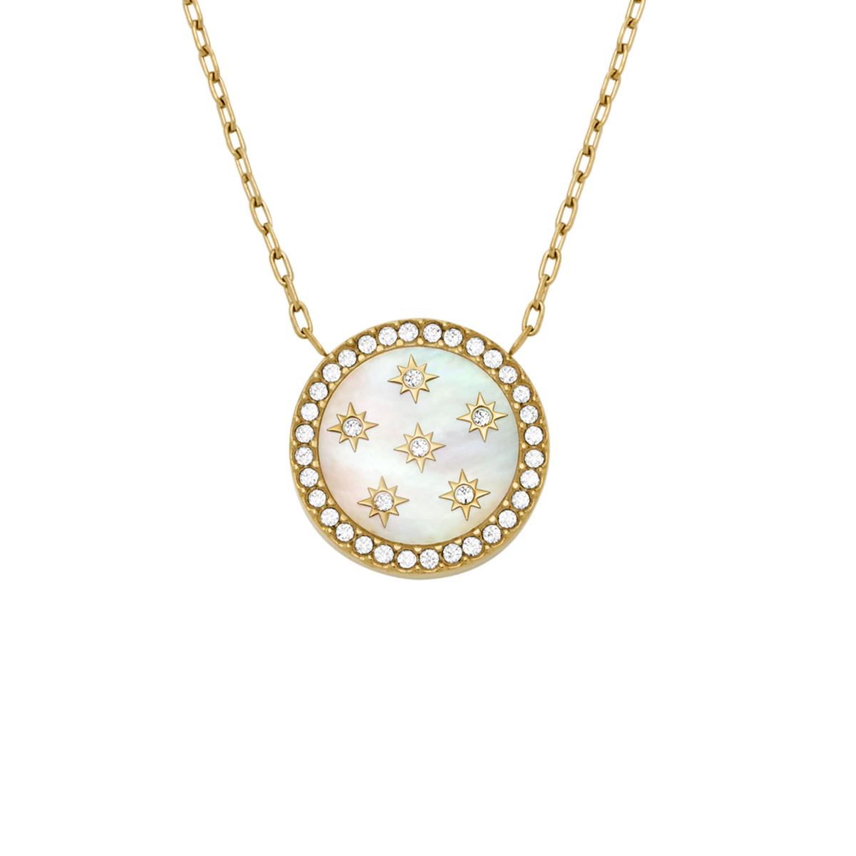 Merrit Northlight Gold-Tone Stainless Steel Pendant Necklace