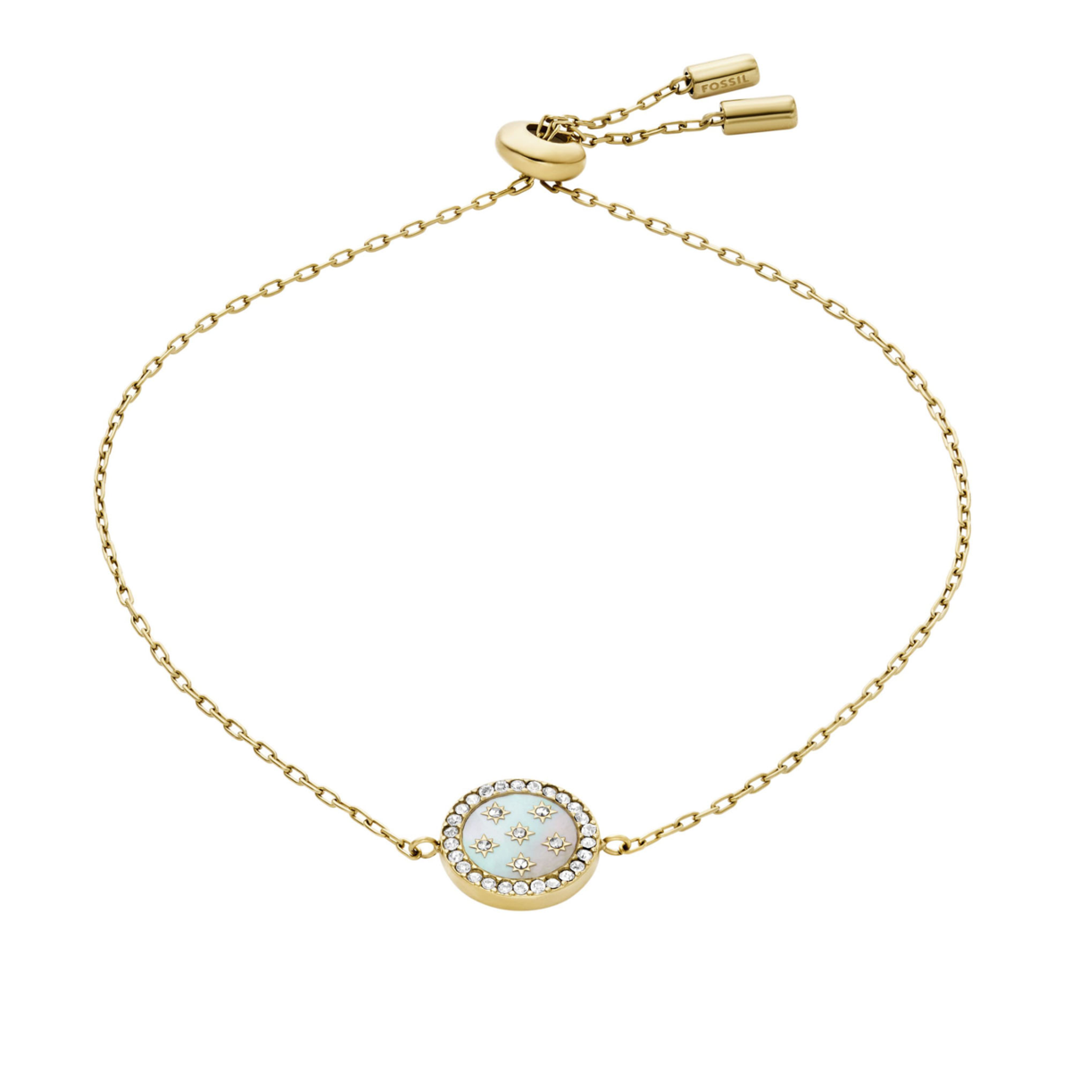 Merrit Northlight Gold-Tone Stainless Steel Station Bracelet