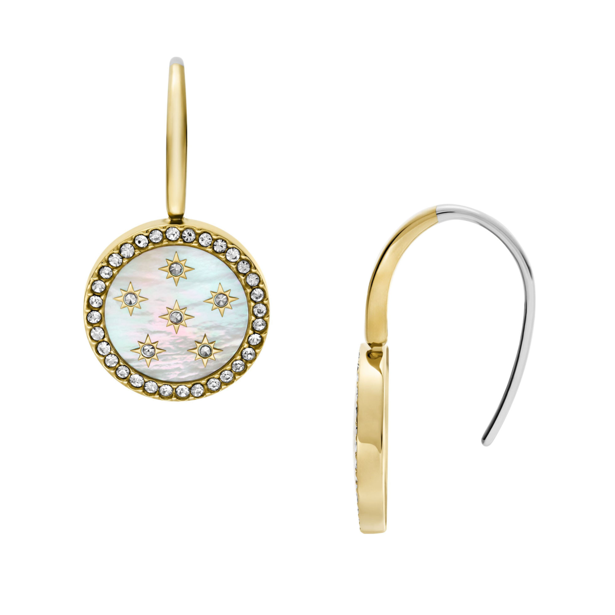 Merrit Northlight Gold-Tone Stainless Steel Drop Earrings