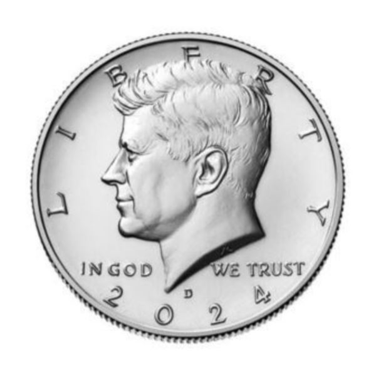 US Treasury President John F. Kennedy 2024-25 Half Dollars, Set of 48