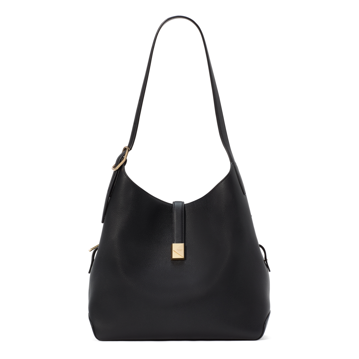 Deco Large Shoulder Bag - Black