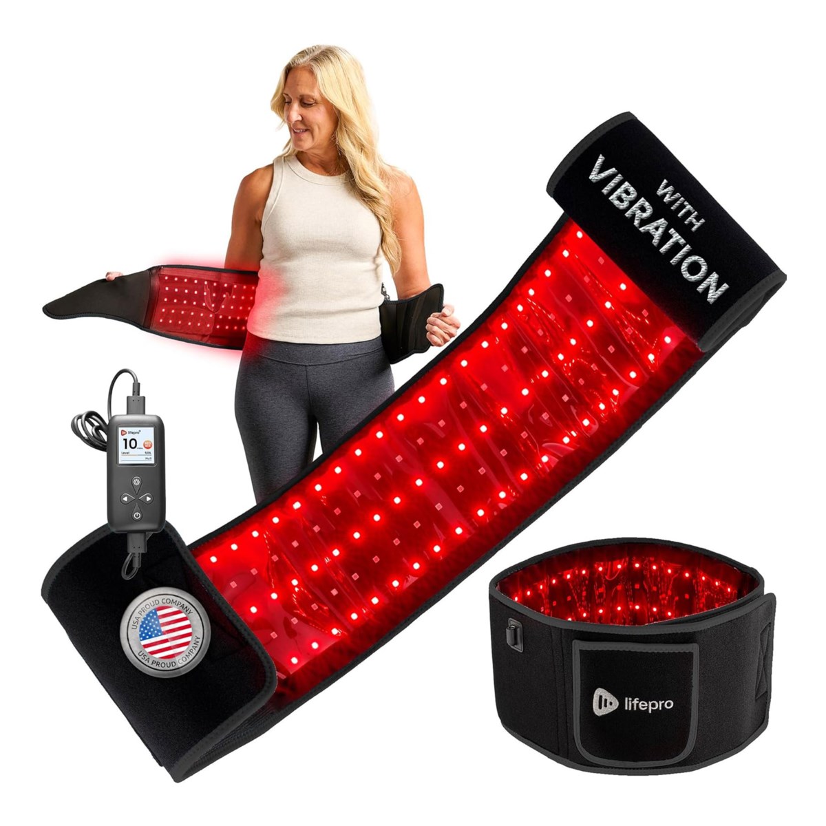 AllevaRed Pro Light Therapy Belt
