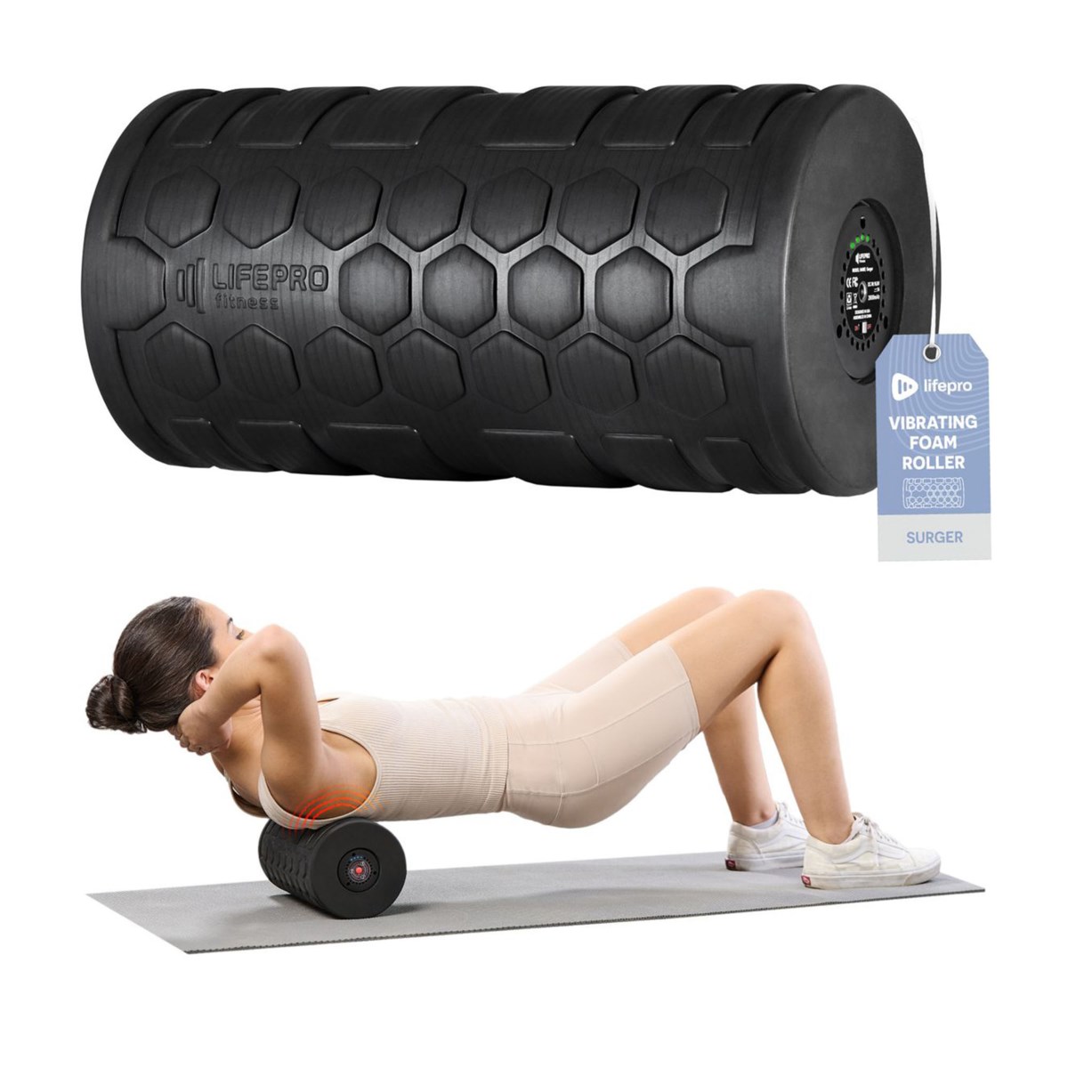 Surger 4-Speed Vibrating Foam Roller