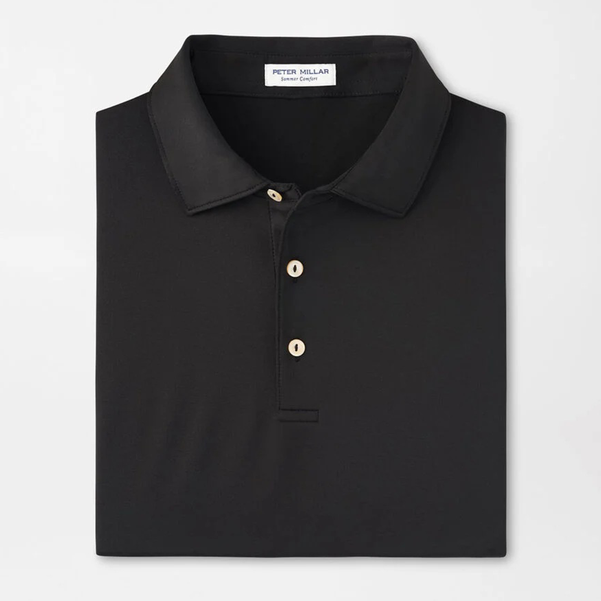 Solid Performance Jersey Polo - Black