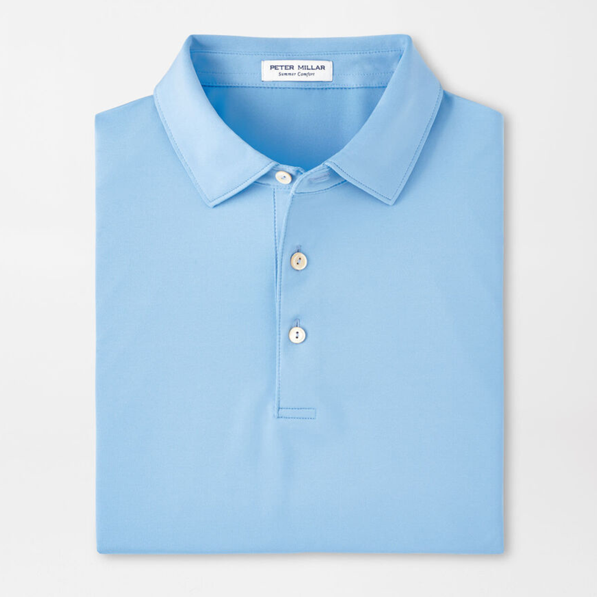 Solid Performance Jersey Polo - Cottage Blue