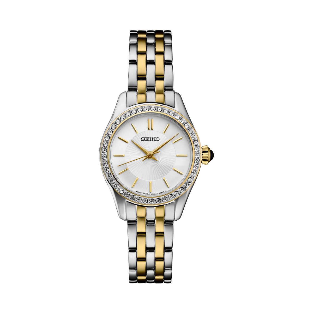 Ladies Essentials Crystal Two-Tone Stainless Steel Watch