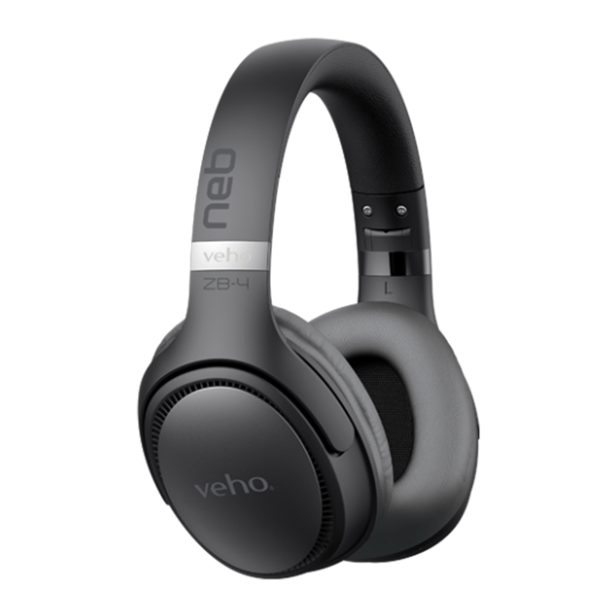 ZB-4 NEB Wireless Headphones with Mic - Black/Grey