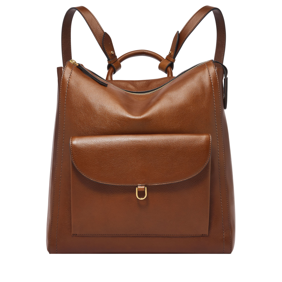 Parker Leather Backpack - Brown