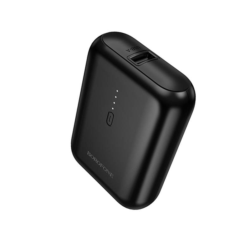 HOCO BOROFONE BJ81 5000mAh 10W with USB-A, USB-C Port, LED Battery Indicator Mini Power bank_Black