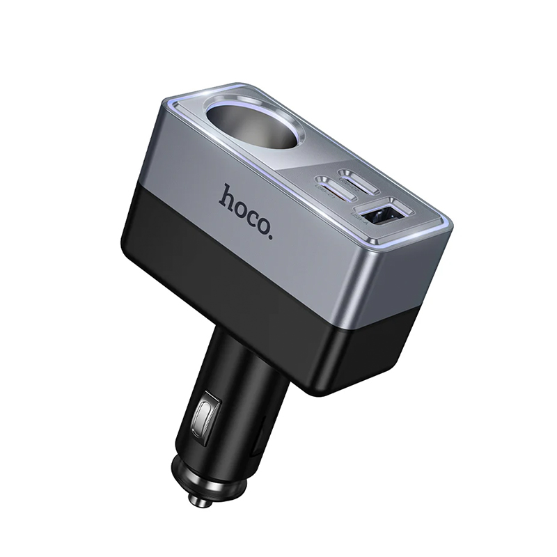 HOCO Z65A Cigarette Lighter x1 + 2x USB-C + 1xUSB-A, 165W Max High-Power Car Charger