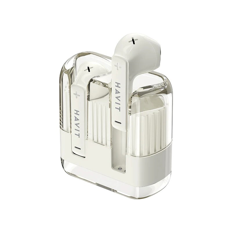 Havit TW981 True wireless Bluetooth V5.3 Stereo Crystal Clear Earbud_Beige