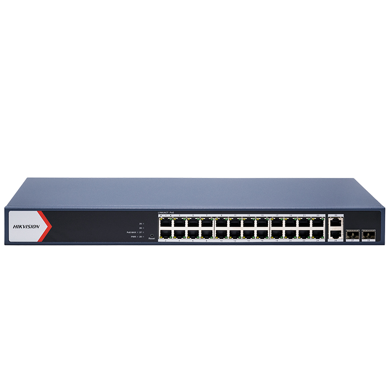 Hikvision DS-3E1528P-EI 24 Port Gigabit Smart Managed Long Range 370W POE+ Switch